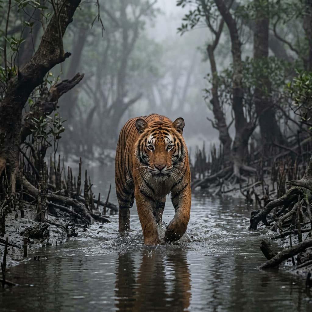 Royal Bengal Tiger museum exhibit